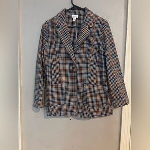 St. John's Bay Multicolor Plaid Blazer